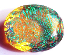 AA+++ grande opale de feu monarque 81,25 ct. doublet pierre précieuse en...