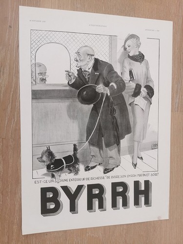 Publicité byrrh apéritif - ,