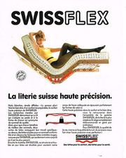 PUBLICITE ADVERTISING 064  1990  SWISSFLEX     literie de haute précision