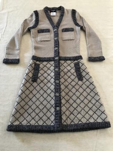 Chanel robe soie cashmire - robe,