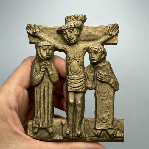 Grand crucifix bronze - crucifix, style