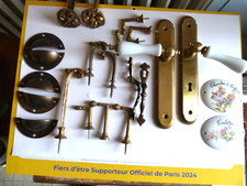 ACCESSOIRES Pour RIDEAUX-PORTES:-PITONS-SUPPORTS RIDEAU BRONZE LAITON