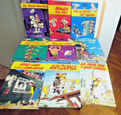Lot anciennes bd lucky - 9,