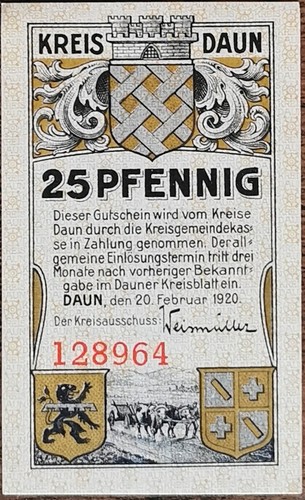 Billet allemagne pfennig - allemagne,