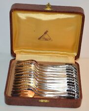 Coffret de 12 fourchettes à dessert DEETJEN couverts métal argenté argent plaqué