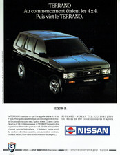 publicité Advertising  1122  1991   Nissan  le  Terrano 4x4  V6