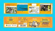 Défis Nature, Les Autocollants AUCHAN Pochette Stickers N° 15, 39, 63, 87