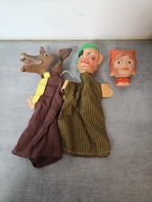 Lot anciennes marionnettes à gaine – caoutchouc/plastique années 50/70 –...