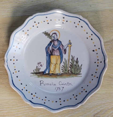 Assiette patronymique - assiette, en
