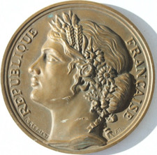 MEDAILLE EN BRONZE - MARIANNE - REBATET  - FIA EDITEUR - 73 mm - 159,3 g - 1983