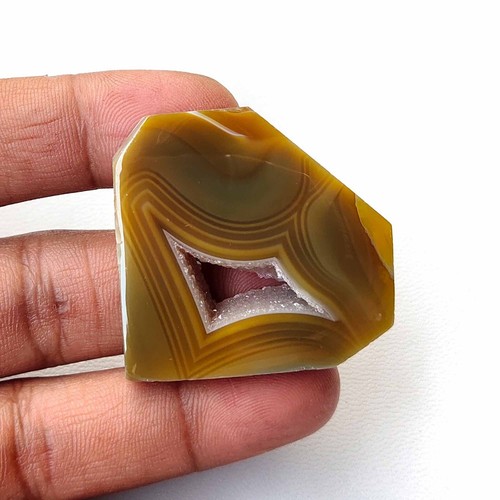 Agate onyx marron - agate, cabochon