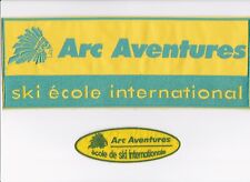 LOT DE 4 ECUSSONS DONT 2 GRAND: ECOLE DE SKI INTERNATIONAL - ARC AVENTURES