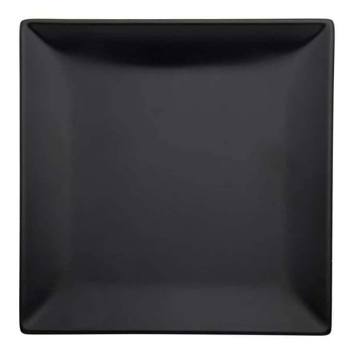 Assiette carrée noire - assiette,