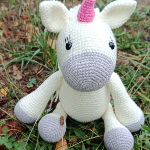 Peluche licorne crochet - peluche, au