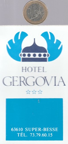 Autocollant hôtel gergovia - hôtel,