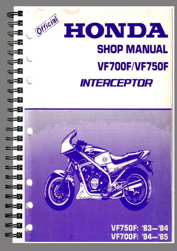 Honda vf700 vf750f manuel - vf700,