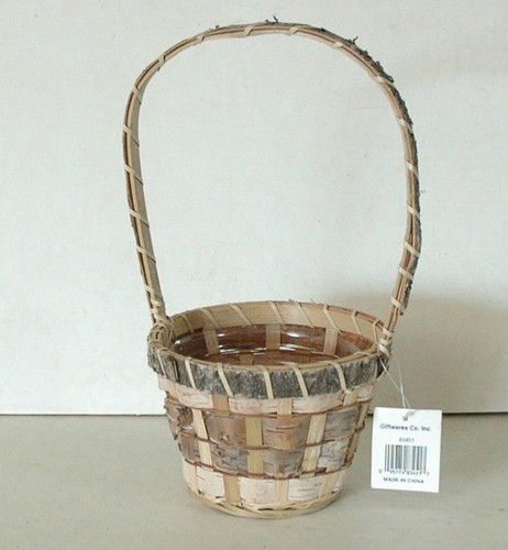 Birch bark baskets w - -, w/nice