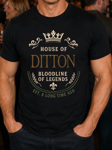 Ditton surname men tee - surname, men's