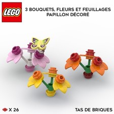 LEGO 3 bouquets de fleurs +