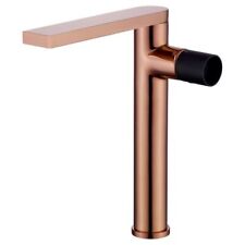 ROBINET MITIGEUR LAVABO HAUT ROSE DORÉ ET NOIR COLLECTION PÉNÉE