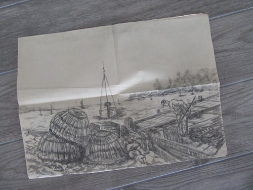 Grand dessin 1900 peche - grand,