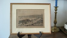 Superbe gravure encadrée baie