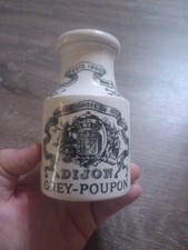 Pot A Moutarde Grey Poupon,sarreguimes Digoin 12,8cm