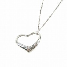 TIFFANY & CO. Elsa Peretti collier coeur ouvert pendentif argent/1EKM3 femme ex+