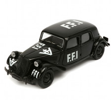 Voiture 1/18 Citroën Traction 15CV 6 Cyl. F.F.I Berline Noir 1952 Maisto Diecast