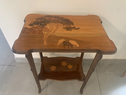 Gallé table en marqueterie - gallÉ,