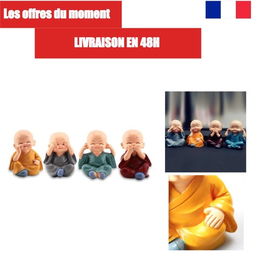 Figurine moine bouddha - figurine,