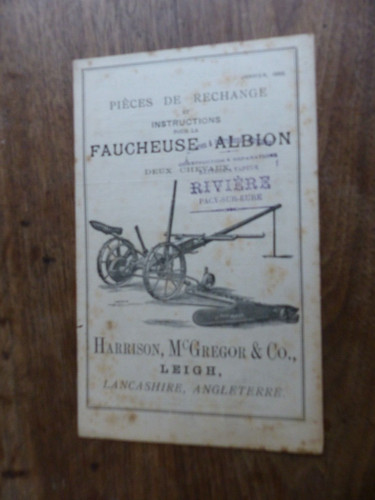 Prospectus catalogue agricole - catalogue,