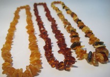 Lot-3 Collier Ambre Baltique