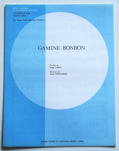 Partition sheet music serge - partition,