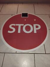PANNEAU DE SIGNALISATION ROUTIERE TOILE "STOP" - diamètre 60 cm - neuf