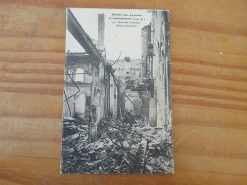 Carte postale cpa - carte, reims