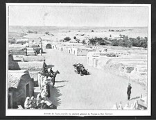 1923  --  ARRIVEE DE L AUTO CHENILLE DU RESIDENT DE TUSISIE BEN GARDANE  . 3X071