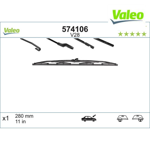 Wiper blade valeo 574106 - wiper,