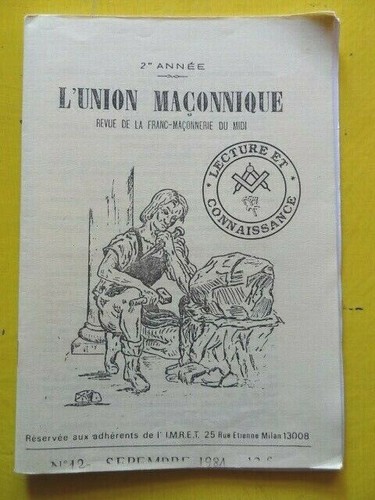 Union maçonnique revue - l'union,
