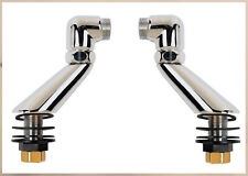 Paire de Colonnette Grand Luxe Articulé,Laiton Chromé,15/21 (1/2) Baignoire,Bain