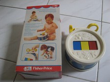 ANCIEN JEU JOUET VINTAGE FISHER PRICE TAMBOUR XYLOPHONE avec sa boite 1977