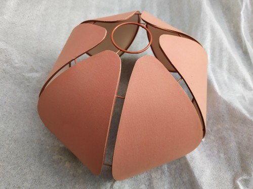 Ancien abat jour motif - 70's,