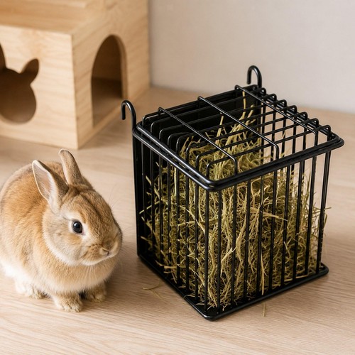 Mangeoire foin pour lapins - à,