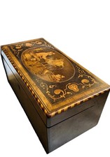 Rare Coffret À Thé  Bois