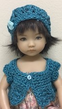 Crochet "Teal " Sweater & Hat