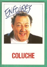 COLUCHE carte postale   ENFOIRES ed .Humour à la Carte  ST-76