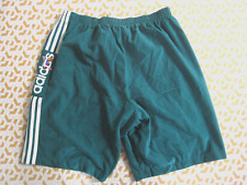 Short Adidas Velour vintage vert 80'S Homme Retro Homme - 46 / L