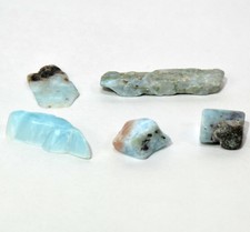 23.5ct 5PCS Larimar Galet