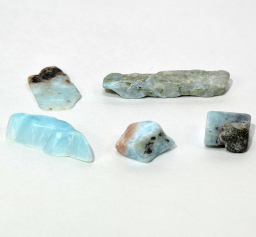 5ct 5pcs larimar - 5pcs, galet