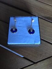 Cartier  collier amulette lapis lazuli diamants or 750 + boucles d'oreilles